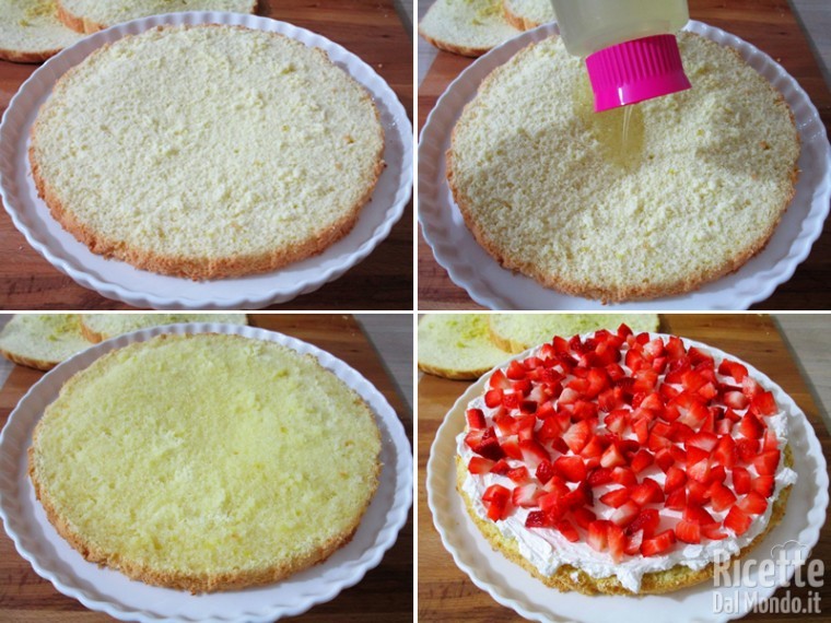 Torta Panna E Fragole Farcita Ricettedalmondo It