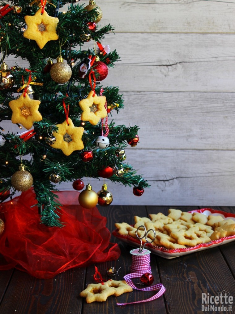 Biscottiera in vetro a forma di albero di Natale