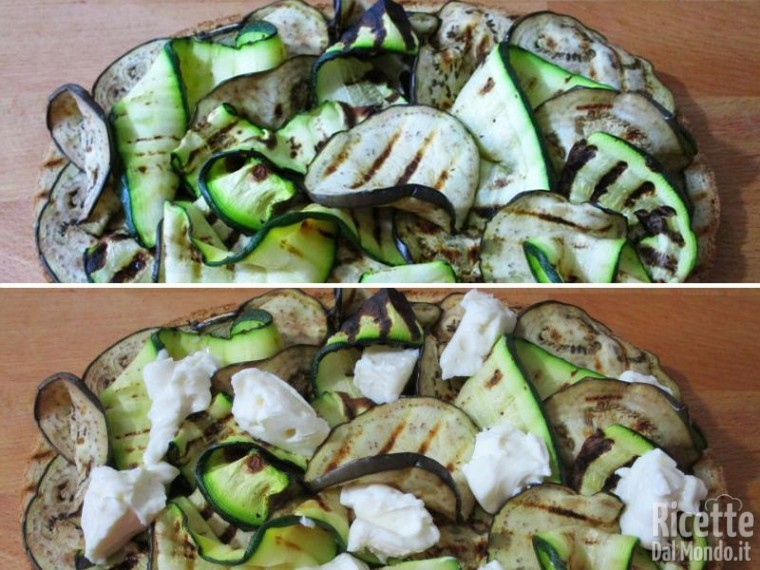 Bruschetta con verdure grigliate vegetariana veloce