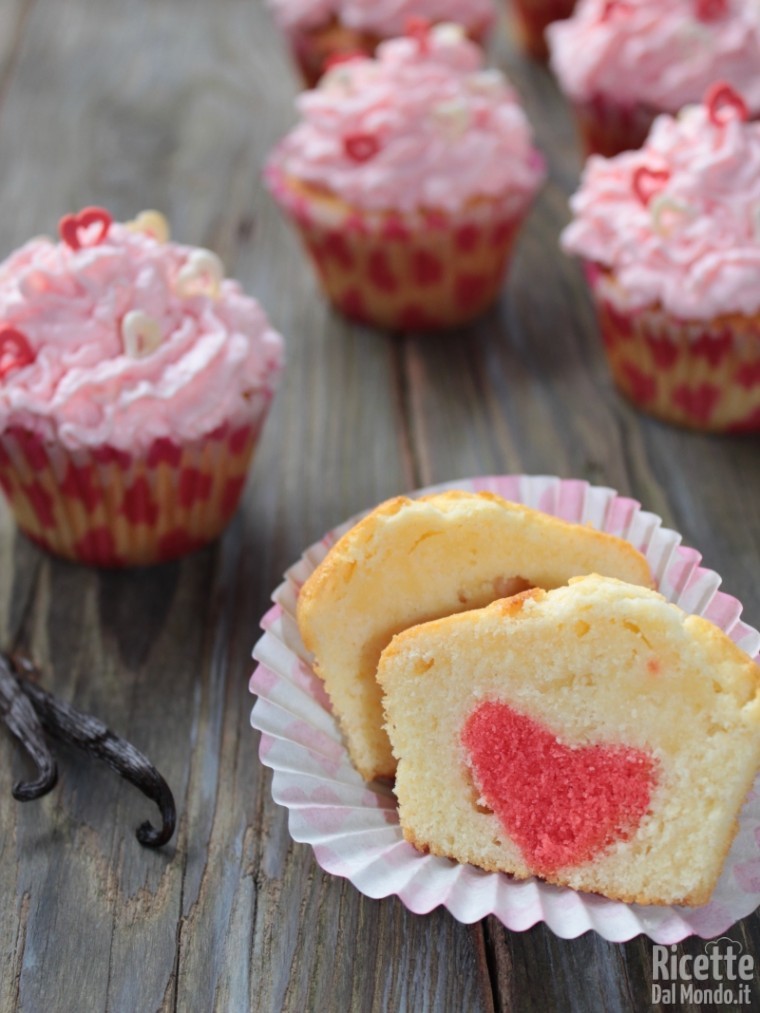 Muffin di San Valentino - Ricetta di Misya