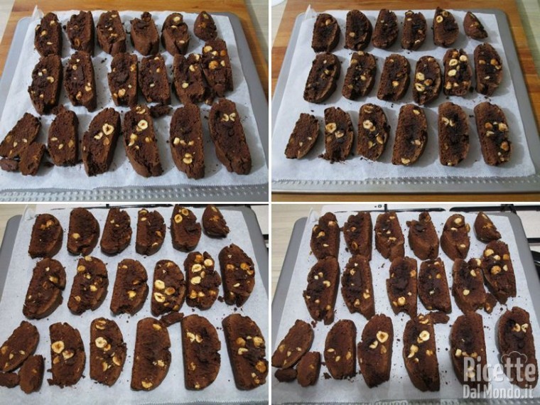 Cantucci al cioccolato e nocciole 5