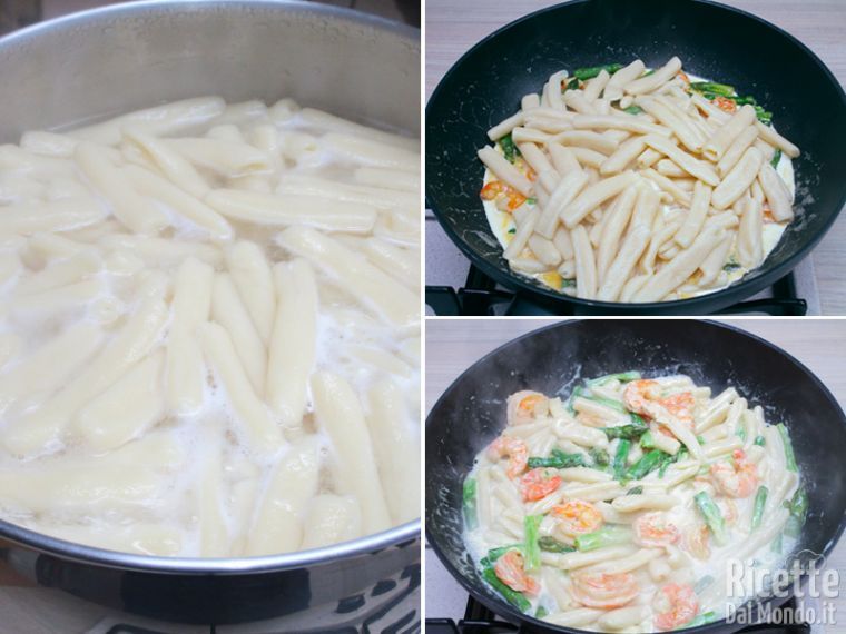 Fusilli con asparagi e gamberi | Marianna Pascarella