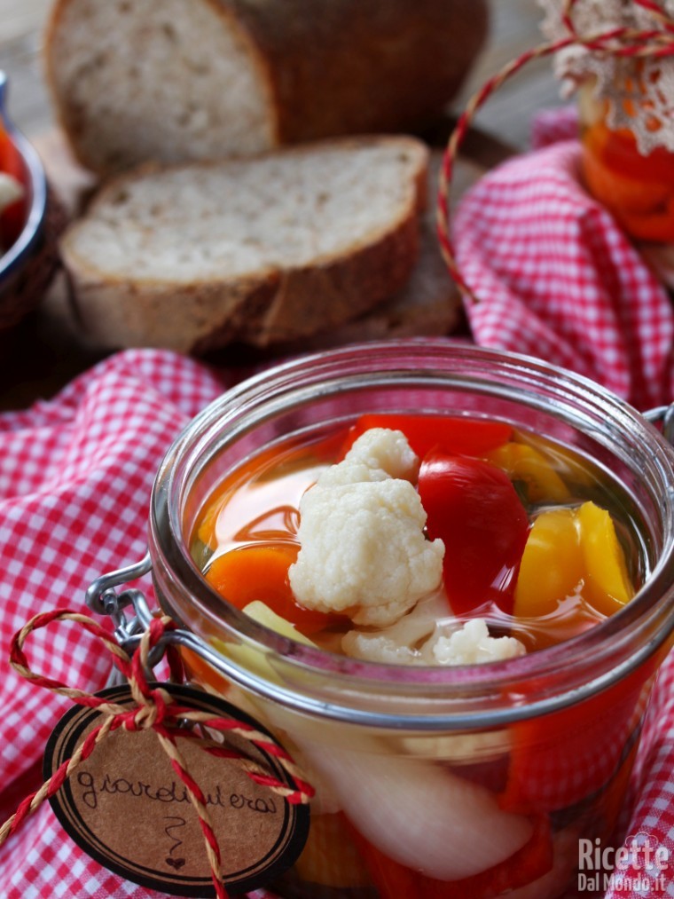 Giardiniera In Agrodolce Fatta In Casa Ricettedalmondo