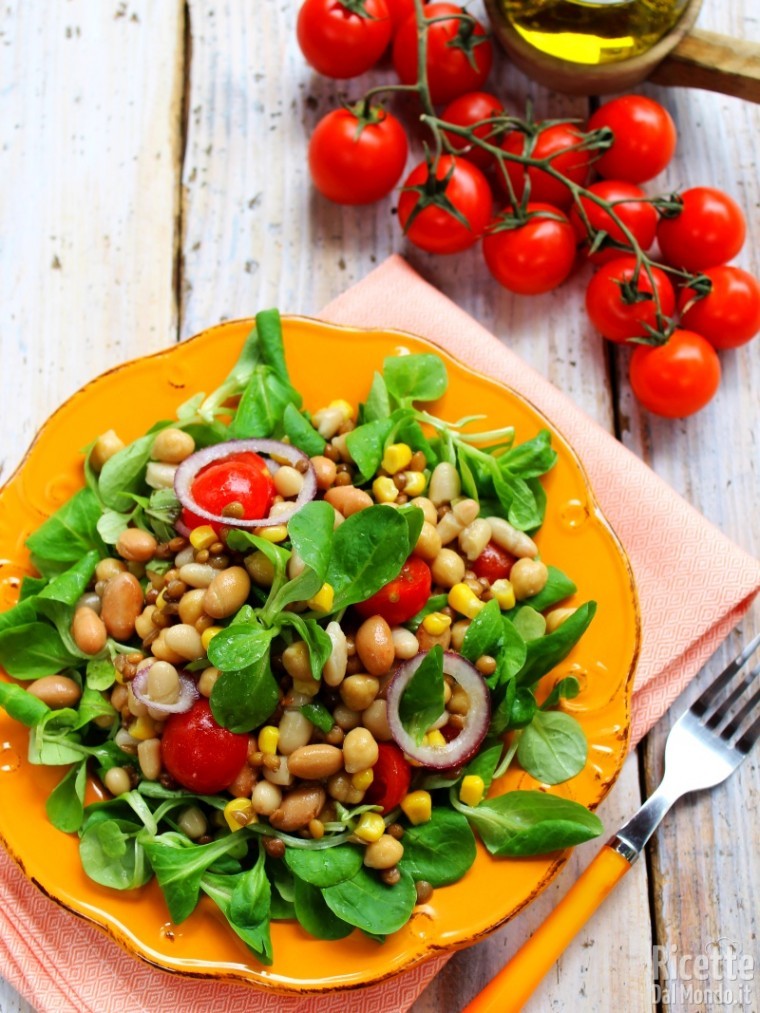 Insalata Di Legumi Misti Ricettedalmondo It