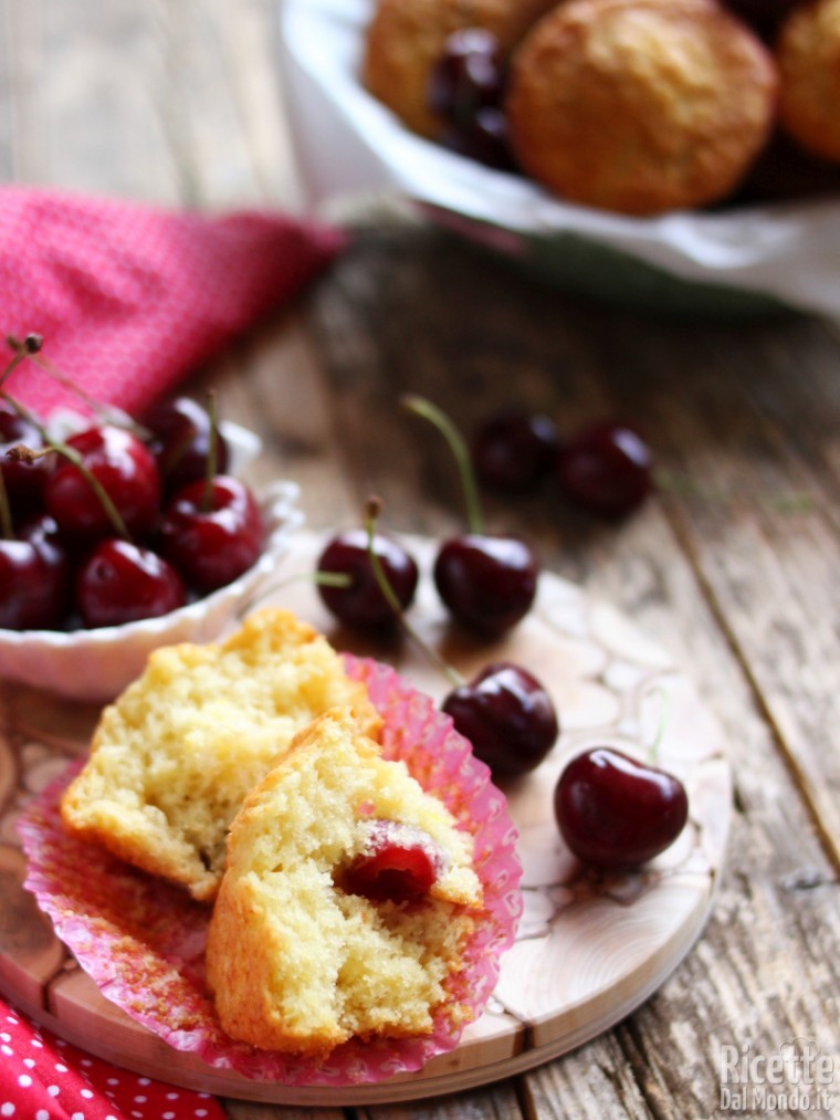 Muffin Alle Ciliegie E Yogurt Sofficissimi Marianna Pascarella