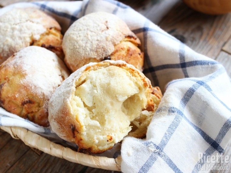 Panini di ricotta sardi fatti in casa