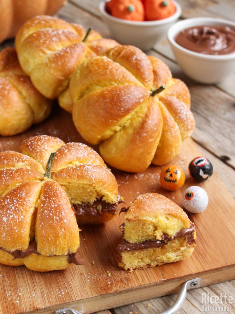 Panini Dolci Alla Zucca Farciti Alla Nutella Per La Gioia Dei Bambini