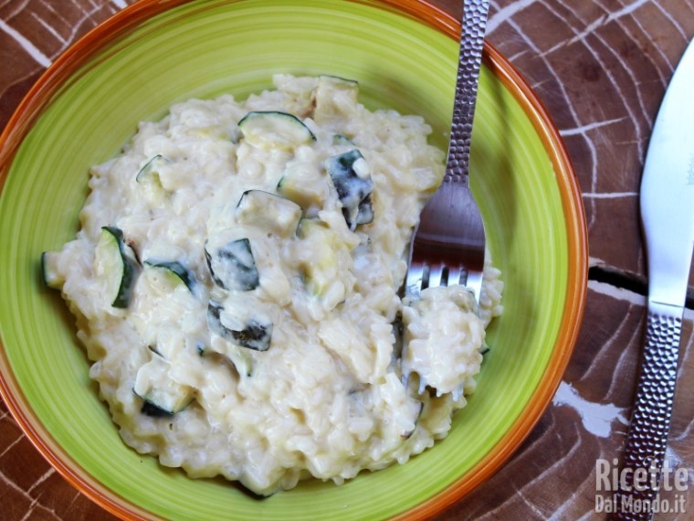 Risotto con zucchine e Philadelphia | RicetteDalMondo.it