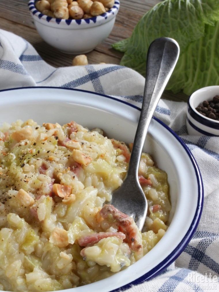 Risotto Verza Speck E Nocciole Marianna Pascarella