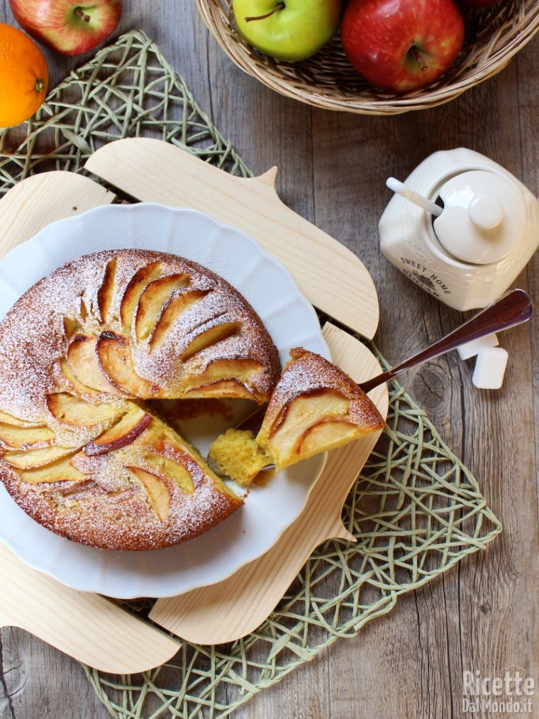 Torta di mele senza burro, latte e uova |RicetteDalMondo