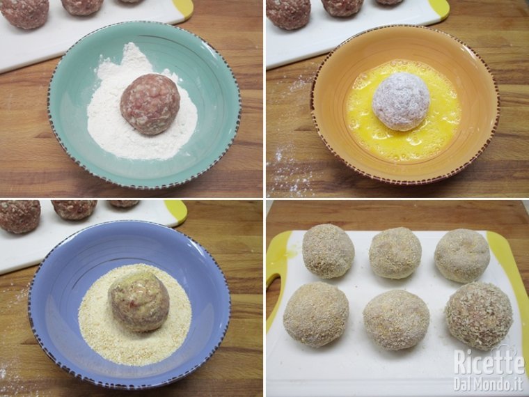 Impanare le polpette